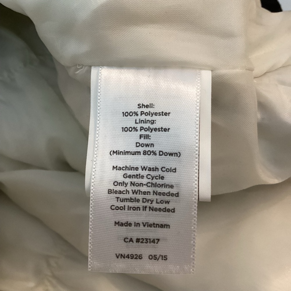 New Talbots Down Quilted Vest Black Grey White Large Buffalo Plaid Puffer XS - Picture 12 of 16